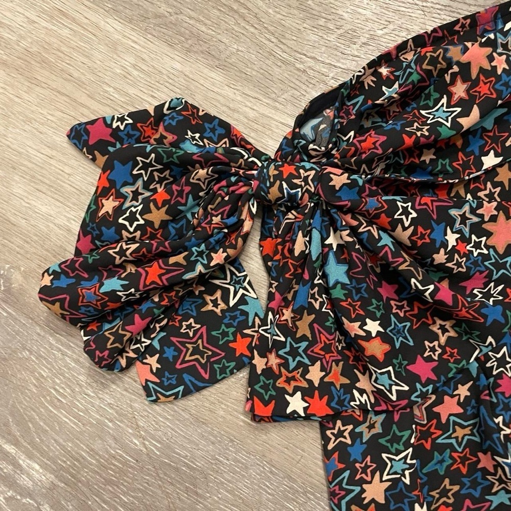 J.Crew One-Shoulder Star Print Blouse – Size 0P - Picture 2 of 7
